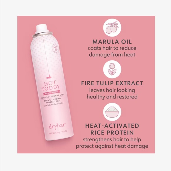 NWT DRYBAR Hot Toddy Heat Protectant Mist Spray Heat Protection - Picture 6 of 15